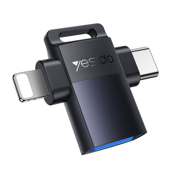 مبدل OTG دو کاره تایپسی و لایتنینگ یسیدو YESIDO GS35